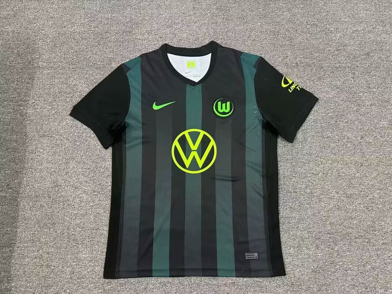 AAA Quality Wolfsburg 24/25 Away Black/Green Soccer Jersey